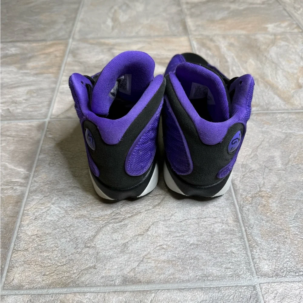 Air Jordan 13 Retro Purple Venom GS Shoe Size 3Y Purple FD4649-501 Preowned - Picture 3 of 7